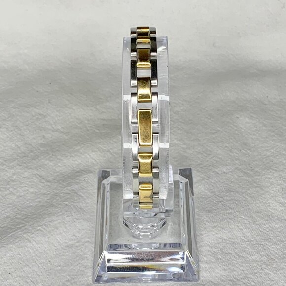 Anne Klein II 10/4247 Two-Tone Gold Silver Women's Quartz Watch Mother of Pearl - Picture 3 of 6